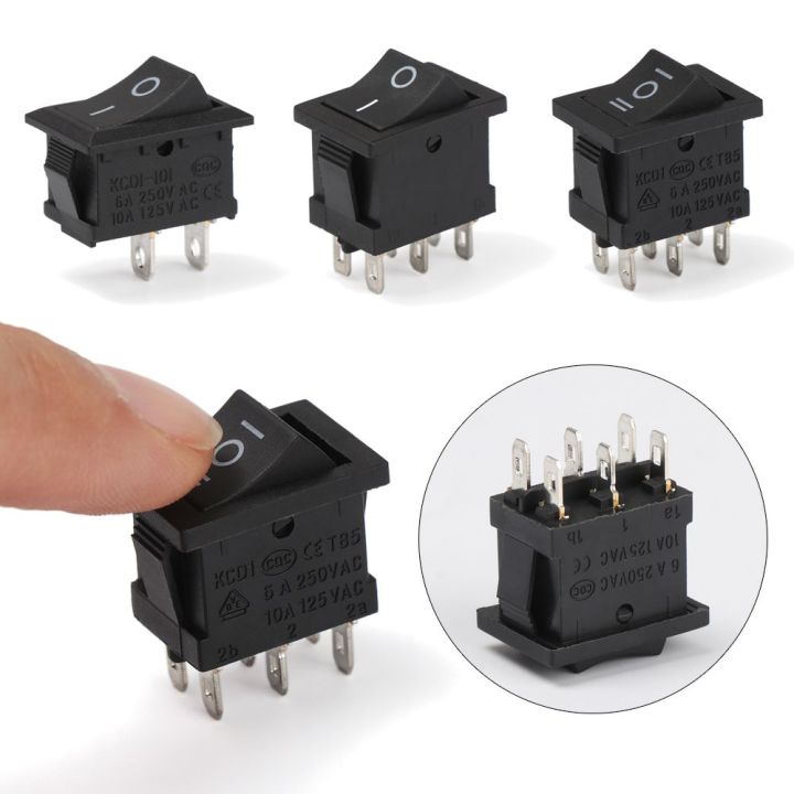 5Pcs%202/3/6Pin%20Snap-in%20SPST%20Push%20Button%20Switches%2015x21mm%20Rocker%20Switch%20KCD1%20Power%20Buttons%20-%20Image%207