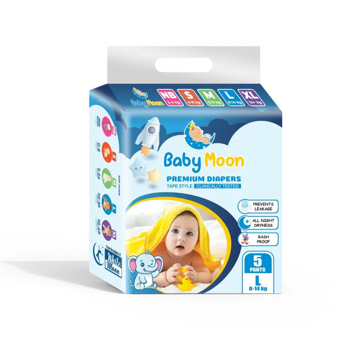 Babymoon%20Premium%20Baby%20Diapers%20Large%20Size%205%20Pcs/Pkt%20-%20Image%202