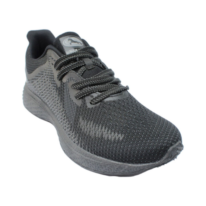 Black/Grey Sport Shoes For Men Black Horse