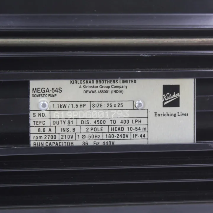 Kriloskar%20Mega%2054-s%201.5hp/1.1kw%20S.P%20Electric%20Water%20Motor%20-%20Image%203