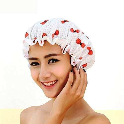 Shower Cap  - Premium Quality Reusable Printed Shower Cap With Elastic Band For Home