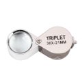 fasdaga 2X Portable 30X Power 21mm Jewelers Magnifier Gold Eye Loupe Jewelry Store Magnifying Glass with Exquisite Box. 