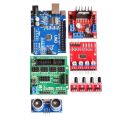 Smart Robot Car Chassis Kit Speed Encoder Battery Box 4WD Ultrasonic Module. 