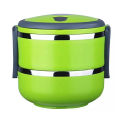 New Design Lunch Box For School & Office | 100% Food Safe Dishwasher Safe Stainless Steel Inner 2 Container Lunch Box. 