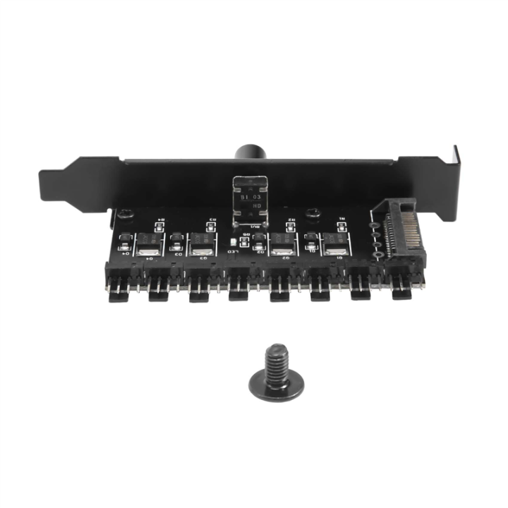 Spreeshop Pc 8 Channels Fan Hub Cooling Fan Speed Controller for CPU ...