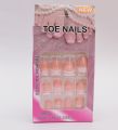 Beautiful 12 Pieces Fake Foot Nails With Glue For Parlor use (Press On Toe Nail With Glue For Women. 