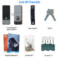 Steel Door Unlock Password Lock Electronic Smart Bluetooth Tuya RAYKUBEG18 Door Lock Fingerprint Digital APP/IC Card/Wooden Door. 