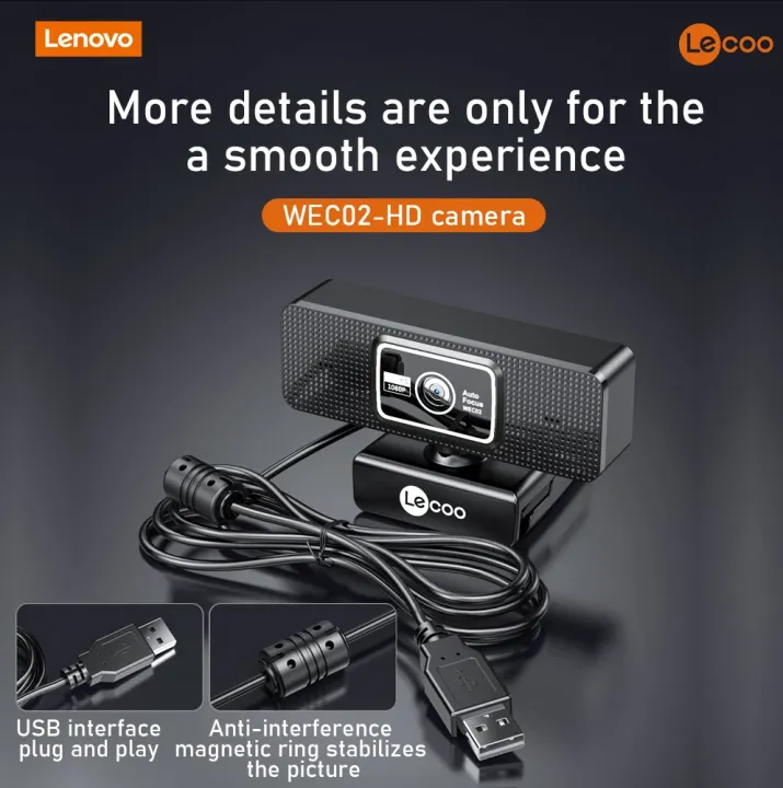 Lecoo FULL HD Web Cam Built-in Microphone, USB Web Camera for Video ...
