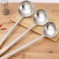 NAMUNY Long Handle Soup Ladle Cooking Utensils Ladle Spoon Wok Soup Spoon Kitchen Tool A. 