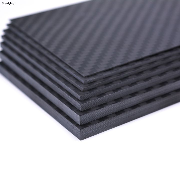Sutuiying 125mm X 75mm Real Carbon Fiber Plate Panel Sheets 0.5mm 1mm ...
