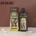 Dr.Rashel Collagen And Argan Oil Hair Color Shampoo-  Dark Brown (400ML). 