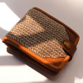 Hemp Cotton and Pure Leather Mix Wallet For Men | Men's Wallet. 