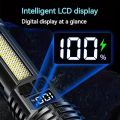New Ultra Bright LED Flashlight TYPE-C Rechargeable Work Light Waterproof COB Side Light Camping Lantern Outdoor Hiking. 