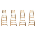 OUMERY 4X 1:12 Miniature Furniture Fence Handrail House Mini Fence Decoration Accessories. 