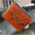 Fashion Dynamic Leather Wallet Purse With Zipper and Multiple Card Slots For Men - Brown | Fashion Wallet For Men. 