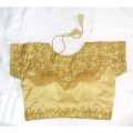 Readymade Golden Blouse For Women Traditional Saree or Lehengas. 