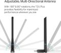 TP-Link Dual Band USB Adapter  Archer T2U Plus AC600 High Gain With 5dBi Antenna  200 Mbps on 2.4 GHz, 433 Mbps on 5 GHz Black. 