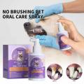 【New release】Dog Breath Spray 50ml Mouth Fresh Spray Natural Ingredients Odor Eliminating Mouth Care Cleaner For Most Puppies Kittens Pets. 