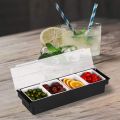 Garnish Box 4 Compartment. 
