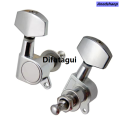 Difutagui 6pcs Sealed Guitar String Pegs Locking Tuners 3L3R Tuning Pegs SPortable New style tring Tuner Acoustic Guitar Tuner Machine Head Knob 3Left 3Right. 