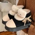 Wenefang Sanrio Hello Kitty Snow Winter Girl Plush Snow Booties Keep Warm Portable Slippers Shoes Non-Slip Sneaker Outdoor Warmth Snow Boot. 