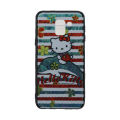 Hello Kitty Case for Samsung Galaxy J6/SM- J600 or ON6 (2018) PC Back Soft Rubber Edge Cover. 
