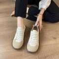 Sneakers Loafers Lace Up Leather Flat New Spring Ladies Casual Outdoor Travel and Walking Women Shoes. 