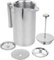 Double-Wall Stainless Steel Mirror Finish French Press Coffee- (800 Ml). 