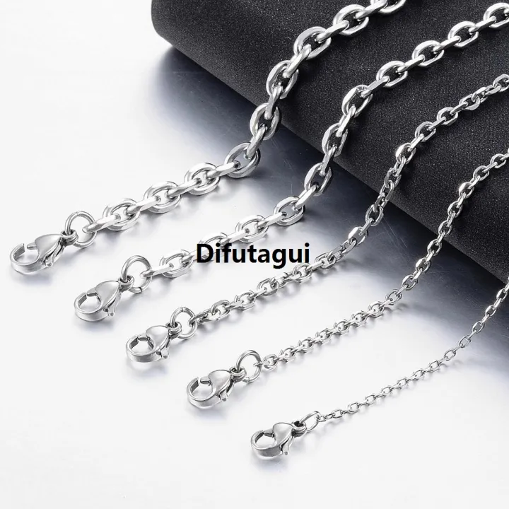 Difutagui%20Stainless%20Steel%20Silver%20Color%20O%20Shape%20Chain%20Necklace%201.6mm%20/%20Original%202.4mm%20/%203mm%20/%204mm%20/%205mm%20Fashion%20Men%20And%20Women%20New%20Jewelry%20-%20Image%204