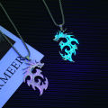 Glow Flame Dragon Necklace Personality Punk Glow Pendant Animal Sweater Chain Podazz. 