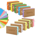 Bulk Pack of 1000 Colored 3x5 Inch Index Cards with Rings, Lined and Ruled for Efficient Notetaking. 
