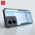 XUNDD For Xiaomi Redmi Note 12 4G Phone Case Anti-drop Acrylic + TPU Phone Cover - Transparent Black. 