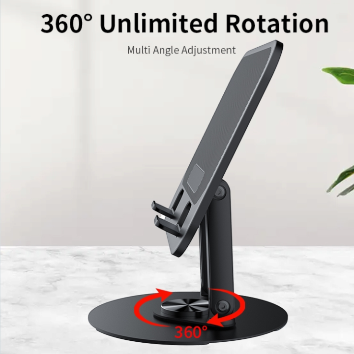 JMARY%20MK-85%20360%C2%B0%20Rotating%20Laptop%20Stand%20&%20Tablet%20Holder%20-%20Adjustable%20Height,%20Foldable%20Portable%20Ergonomic%20Desktop%20Riser%20with%20Swivel%20Base%20for%20MacBook,%20Dell,%20HP,%20iPad,%20Universal%20Compatibility%20-%20Image%207