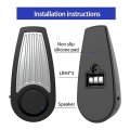 Door Stop Alarms 130DB Intruder Alert Siren,Floor Mount Type,Rubber Security Devices Door Wedge for Home,Hotel,Dorm Room. 