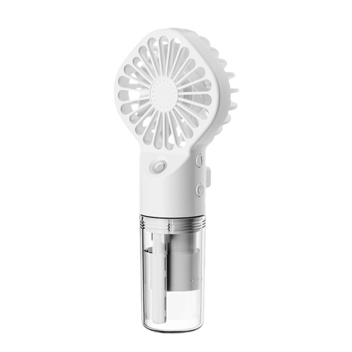 Fullhaodd Portable Handheld Fan Water Mist Fan Student Dormitory Mini Fan Summer Supplies Outdoor Cooling Tool,White