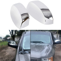 OYPFXMI 2X Chrome Side Rear View Upper Mirror Caps for Truck 2007-2013. 