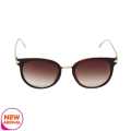 Brown Frame Semi Circle Design Sunglasses For Women. 