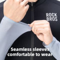 HOT ROCKBROS Cycling Jersey Breathable Long Sleeved Quick Drying With Rear Pocket Bicycle Clothing Non-slip Sweatshirt Cycling Suit. 