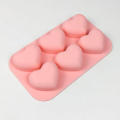 Six lines Heart cake baking mold High-quality Valentine's Day Silicone Love mousse chocolate silicone mold Heart-shaped for Baking enthusiasts Valentine's Day gift Home baking Dessert decoration Party. 