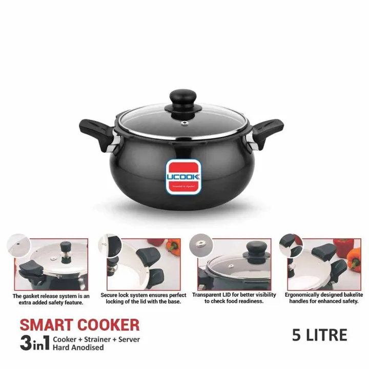 UCOOK%20Smart%203%20in%201%20Induction%20Base%20Multipurpose%20Pressure%20Cooker,%205%20Litre,%20Black%20-%20Image%203