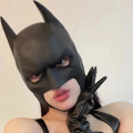Douyin Party Makeup Halloween Cosplay Headwear Mask Batman Latex 2024 New Batman Bar Same Style. 