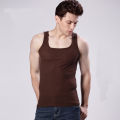 Men's Vest Summer Men's Pure Cotton Vest I-shaped Vest Men's Hurdle Sports Sleeveless Thick Thread Square Collar Vest. 