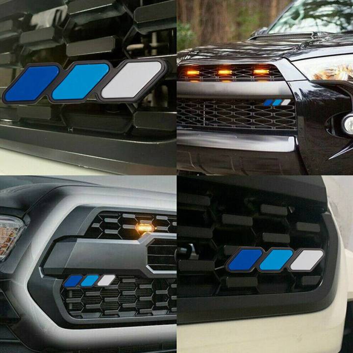 NAMUNY%20Car%20Under%20Seat%20Outlet%20Heater%20Floor%20Air%20Duct%20Vent%20Grille%20with%20Front%20Grille%20Badge%20Tri-Color%20Emblem%20Badge%20with%20Mounting%20-%20Image%205