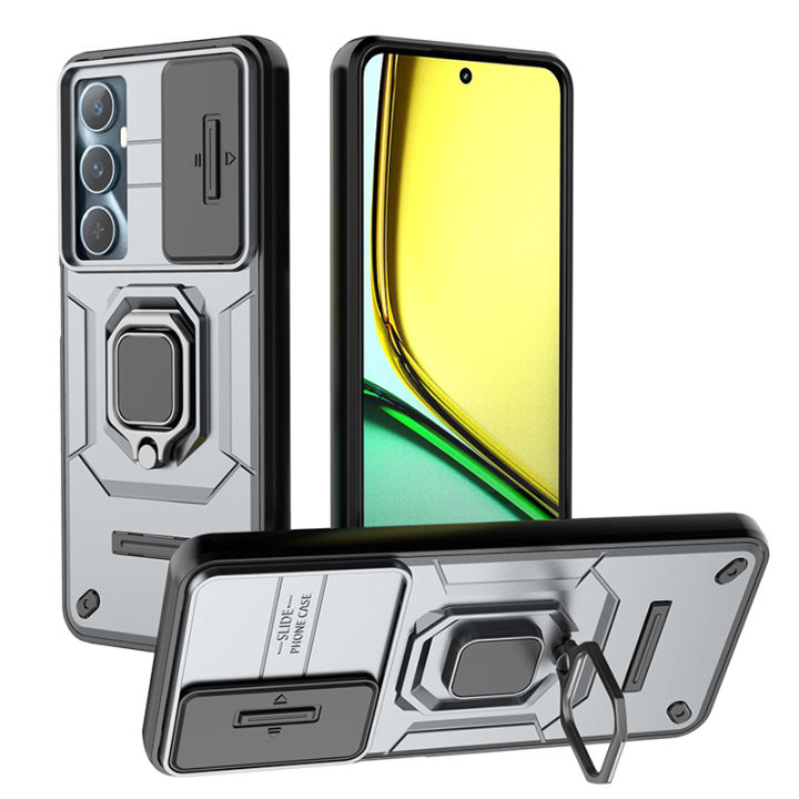 Lereach%20For%20Realme%20C65%204G%20Mobile%20Phone%20Case%20TPU+PC%20Hard%20Ring%20Car%20Ring%20Bracket%20Shockproof%20Back%20Cover%20Camera%20Protection%20-%20Image%207