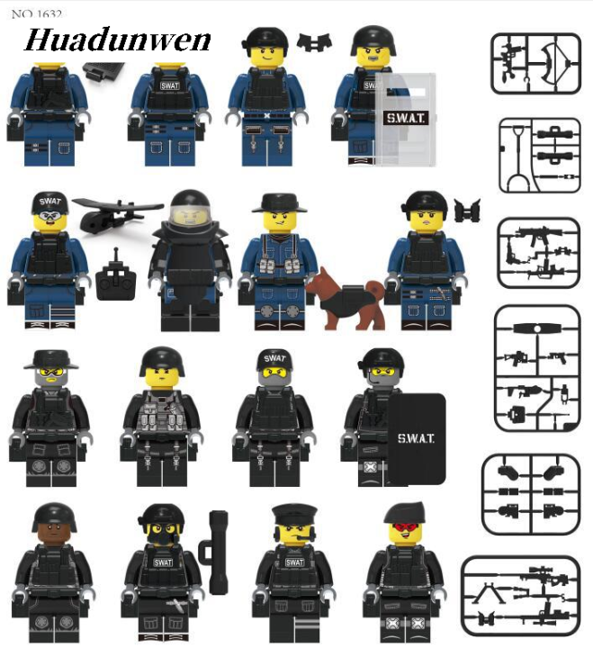 HaohuishopLuxury%20Gift%20Toys%20Army%20Lego%20Education%20Building%20Blocks%20Soldier%20Fifty%20percent%20discount%20Pieces%2016%20Pack%20Mini%20Figures%20SWAT%20Series%20Kids%20Toys%20-%20Image%203