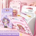 Cartoon Waterproof A4 File Folder 13 Pockets Classified Test Paper Storage Folder Multi-layer Large Capacity Envelope Folder. 