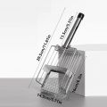 Multifunctional Stainless Steel Cat Litter Shovel Fine Hole Non-Stick Cat Poop Scooper with Hanging Hook Fast Sifting Waste Removal Sifting Tool Cats Toilet. 