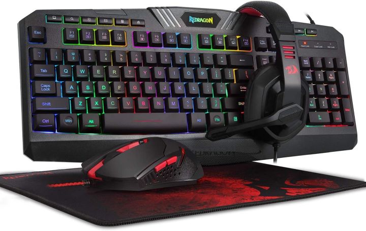 Redragon%20S101%20Wired%20RGB%20Backlit%20Gaming%20Keyboard%20and%20Mouse,%20Gaming%20Mouse%20Pad,%20Gaming%20Headset%20Combo%20All%20in%201%20PC%20Gamer%20Bundle%20for%20Windows%20PC%20%E2%80%93%20(Black)%20-%20Image%202