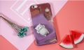 3D Squeeze Squishy Cat Case -  iPhone 7 | iPhone 8 | iPhone SE 2020 - Purple. 
