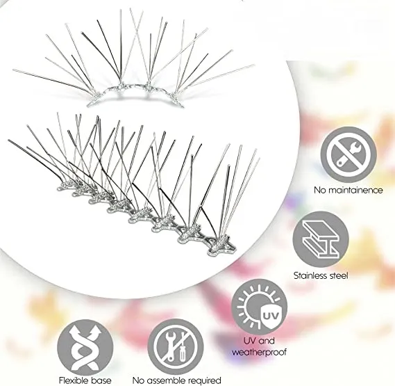 (Pack%20of%206)%20Bird%20Spikes%20Stainless%20Steel%205%20Pin%20Deterrent%20Spikes%20Repellent%20Fence%20Spikes%20Comes%20Assembled%20&%20Covers%203.84%20meters%20(384cm)%20-%20Image%208